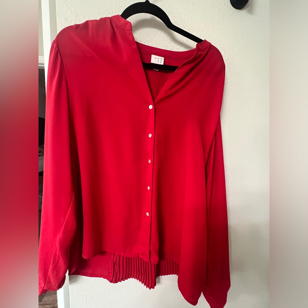 A New Day Red Blouse